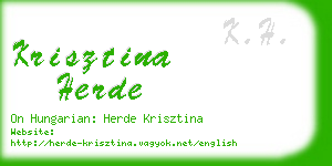 krisztina herde business card